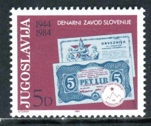 Poštová známka Juhoslávia 1984 Slovinská bankovní instituce, 40. výroèie Mi# 2043