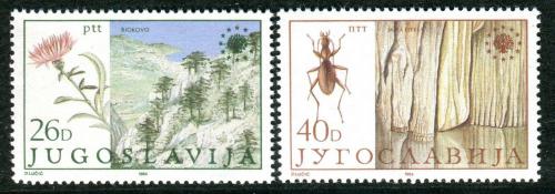 Poštové známky Juhoslávia 1984 Ochrana pøírody Mi# 2053-54
