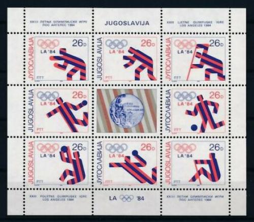 Poštové známky Juhoslávia 1984 Olympijští medailisté Mi# 2075-82 Bogen