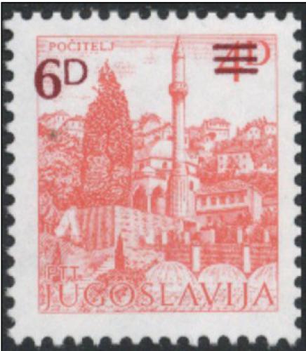 Poštová známka Juhoslávia 1984 Poèitelj pretlaè Mi# 2088