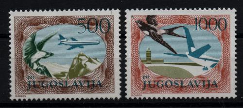 Poštové známky Juhoslávia 1985 Lietadla Mi# 2098-99 Kat 12€