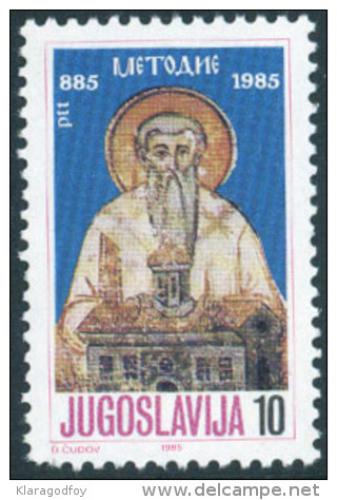 Poštová známka Juhoslávia 1985 Metodìj Mi# 2102