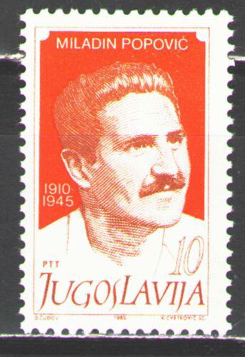 Poštová známka Juhoslávia 1985 Miladin Popoviè, politik Mi# 2129