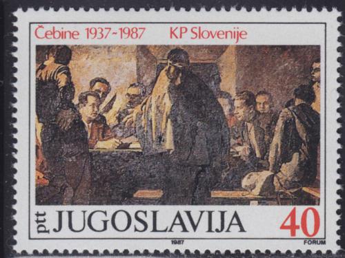 Poštová známka Juhoslávia 1987 Umenie, Anton Gojmir Kos Mi# 2218