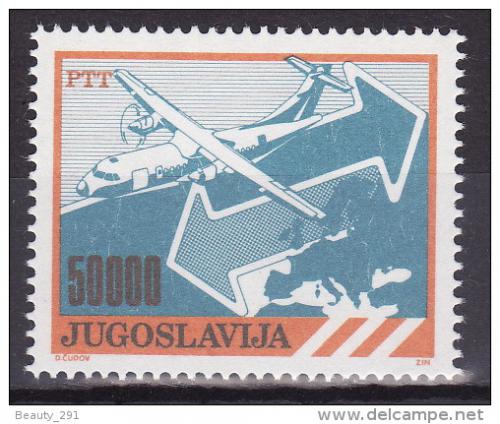 Poštová známka Juhoslávia 1989 Poštovní služby Mi# 2384