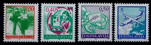 Poštové známky Juhoslávia 1990 Poštovní služby Mi# 2396-99