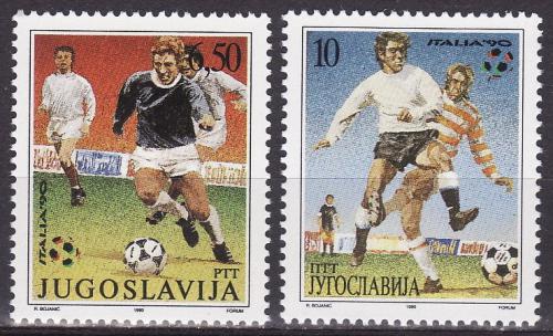 Poštové známky Juhoslávia 1990 MS ve futbale Mi# 2412-13