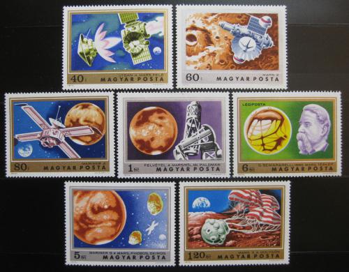 Poštové známky Maïarsko 1974 Prieskum Marsu Mi# 2931-37