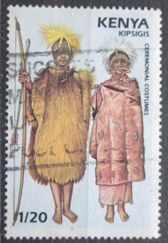 Poštová známka Keòa 1989 Tradièní odìv Mi# 495