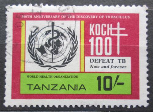 Poštová známka Tanzánia 1982 WHO, boj proti tuberkulóze Mi# 216
