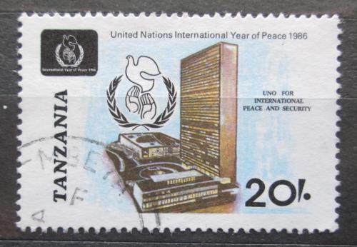 Poštová známka Tanzánia 1986 Budova OSN v New Yorku Mi# 367