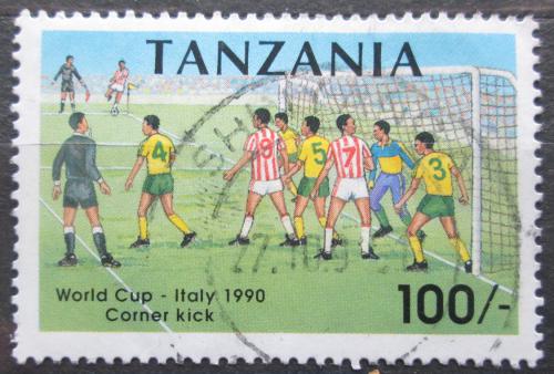 Poštová známka Tanzánia 1990 MS ve futbale Mi# 728