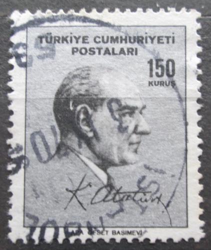 Potovn znmka Turecko 1965 Prezident Kemal Atatrk Mi# 1980 