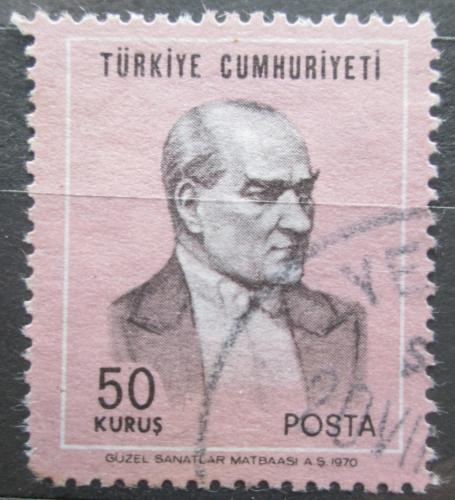 Potovn znmka Turecko 1970 Prezident Kemal Atatrk Mi# 2170
