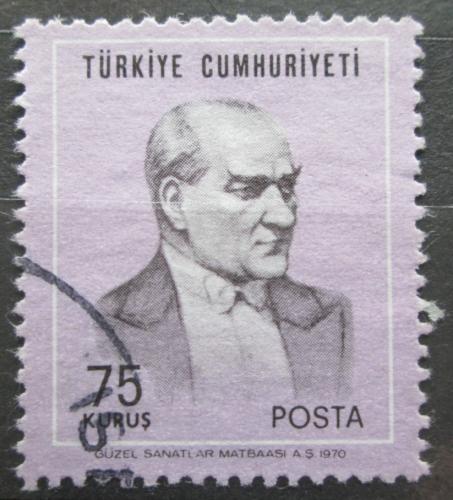 Potovn znmka Turecko 1970 Prezident Kemal Atatrk Mi# 2171