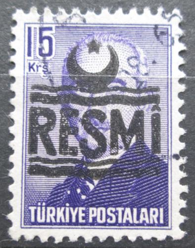 Potovn znmka Turecko 1955 Prezident Atatrk petisk, edn Mi# 31