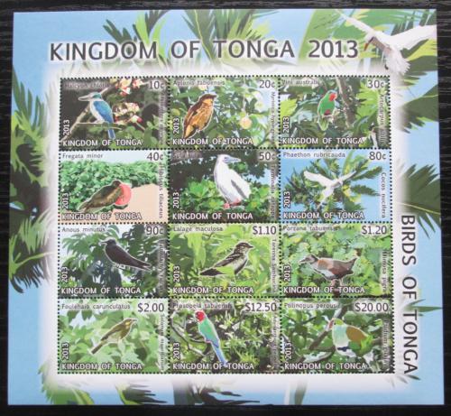 Poštové známky Tonga 2013 Vtáci TOP SET Mi# 1897-1908 Bogen Kat 53€