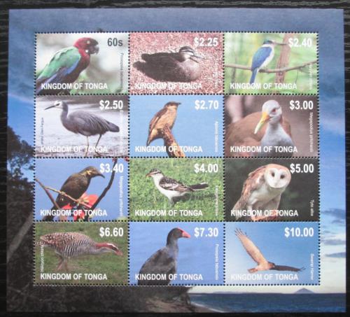 Poštové známky Tonga 2012 Vtáci TOP SET Mi# 1754-65 Bogen Kat 60€