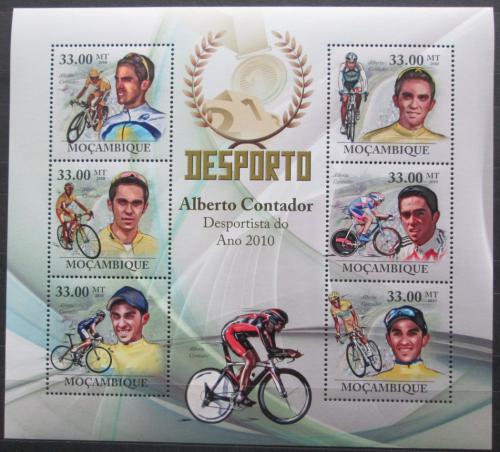Poštové známky Mozambik 2010 Slavní cyklisti Mi# 3731-36 Kat 10€ 