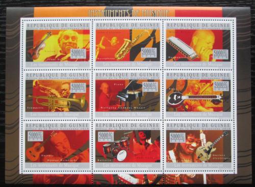 Poštové známky Guinea 2010 Hudobné nástroje Mi# 7239-47 Kat 18€