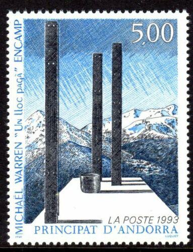 Poštová známka Andorra Fr. 1993 Umenie, Michael Warren Mi# 460