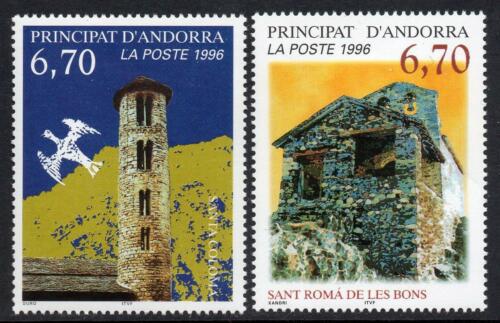 Poštové známky Andorra Fr. 1996 Románské kaple Mi# 503-04