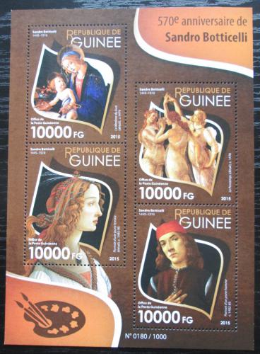Poštové známky Guinea 2015 Umenie, Sandro Botticelli Mi# 11483-86 Kat 16€
