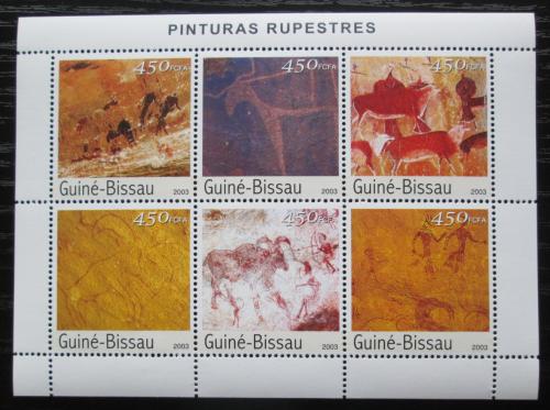 Poštové známky Guinea-Bissau 2003 Skalní malby Mi# 2489-94 Kat 11€