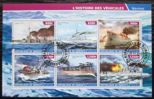 Poštové známky Džibutsko 2015 Váleèné lode Mi# N/N