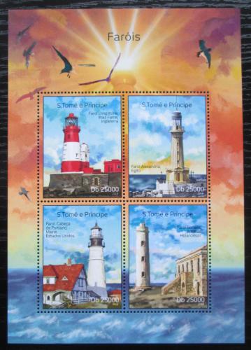 Poštovní známky Svatý Tomáš 2014 Majáky Mi# 5619-22 Kat 10€