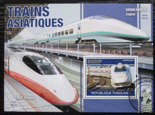 Poštová známka Togo 2010 Moderní asijské lokomotívy Mi# Block 565 Kat 12€