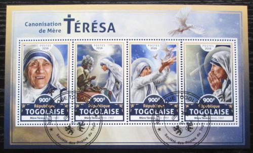 Poštové známky Togo 2016 Matka Tereza Mi# 7919-22 Kat 14€