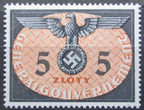 Poštová známka Po¾sko 1940 Orlice, okupaèní, úøední Mi# 15 Kat 7€ 