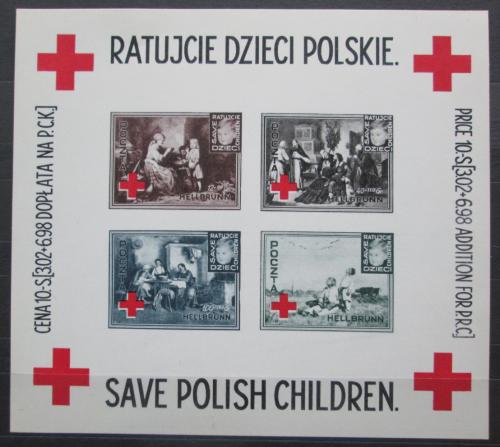 Poštové známky Po¾sko 1946 Èervený kríž, charitativní VELMI VZÁCNÉ