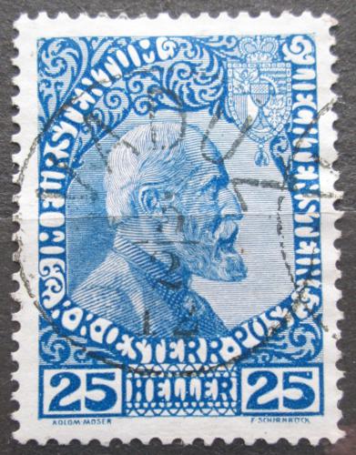 Poštová známka Lichtenštajnsko 1915 Kníže Jan II. RARITA Mi# 3 y Kat 250€
