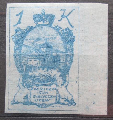 Poštová známka Lichtenštajnsko 1920 Hrad Vaduz Mi# 24