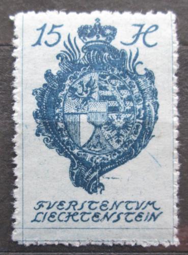 Poštová známka Lichtenštajnsko 1920 Znak knížectví Mi# 27