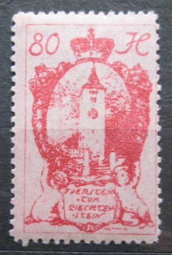 Poštová známka Lichtenštajnsko 1920 Kostelní vìž v Schaan Mi# 34