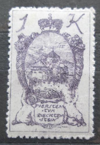 Poštová známka Lichtenštajnsko 1920 Zámek Vaduz Mi# 35