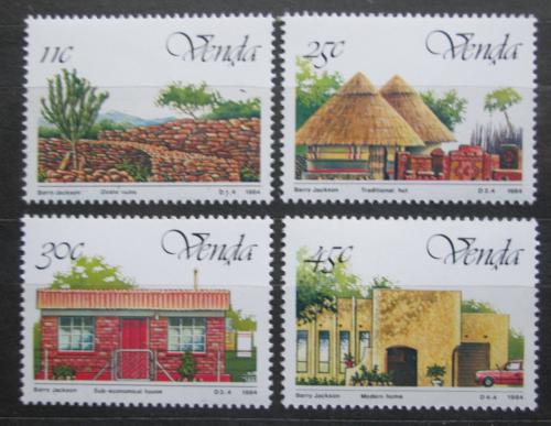 Poštové známky Venda, JAR 1984 Lokální architektura Mi# 99-102