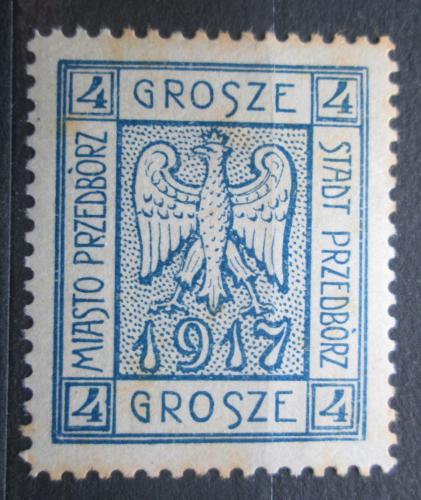 Poštová známka Po¾sko, Przedbórz 1917 Štátny znak VELKÁ RARITA Mi# 2 A Kat 100€ 