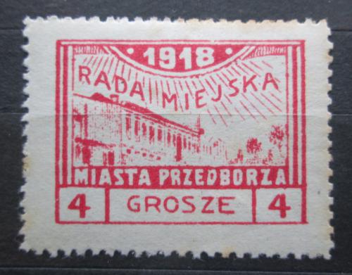Poštová známka Po¾sko, Przedbórz 1918 Poh¾ad na mesto Mi# 8 A Kat 17€