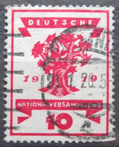 Poštová známka Nemecko 1919 Strom Mi# 107 