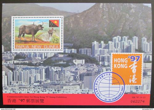 Poštová známka Papua Nová Guinea 1997 Výstava HONG KONG Mi# Block 11
