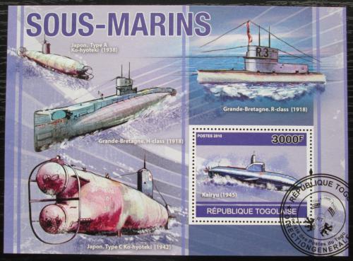 Poštová známka Togo 2010 Ponorky Mi# Block 559 Kat 12€ 