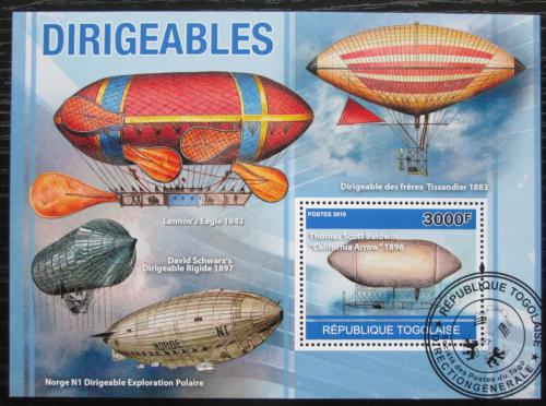 Poštová známka Togo 2010 Vzducholode Mi# Block 554 Kat 12€