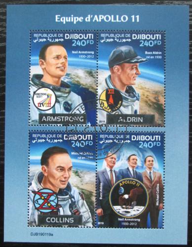 Potov znmky Dibutsko 2019 Prieskum Msce, mise Apollo 11 Mi# N/N