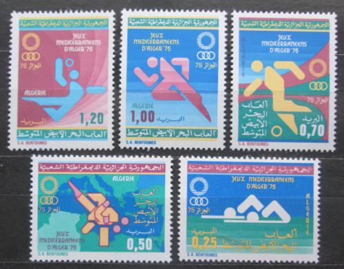 Poštové známky Alžírsko 1975 Šport Mi# 656-60