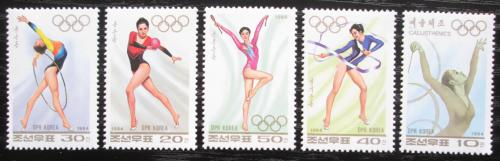 Poštové známky KLDR 1994 Športovní gymnastika Mi# 3619-23
