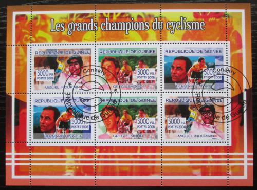 Poštové známky Guinea 2008 Slavní cyklisti Mi# 5426-31 Kat 12€
